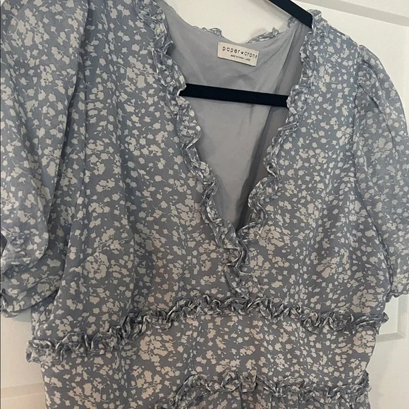 Paper Crane Blue Floral Dress - Picture 2 of 2